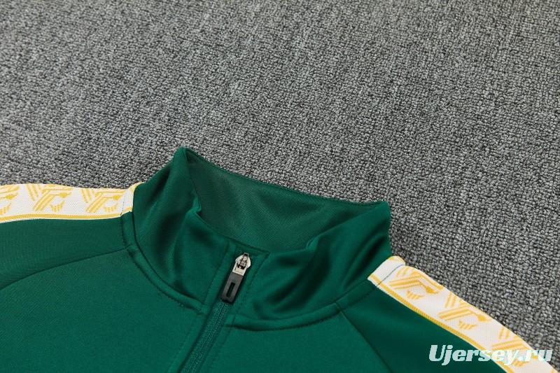 26/27 Senegal Green Full Zipper Jacket Tracksuit + Long Pants
