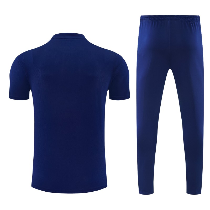 26/27 Manchester City Navy Blue  Short Sleeve Tracksuit + Long Pants