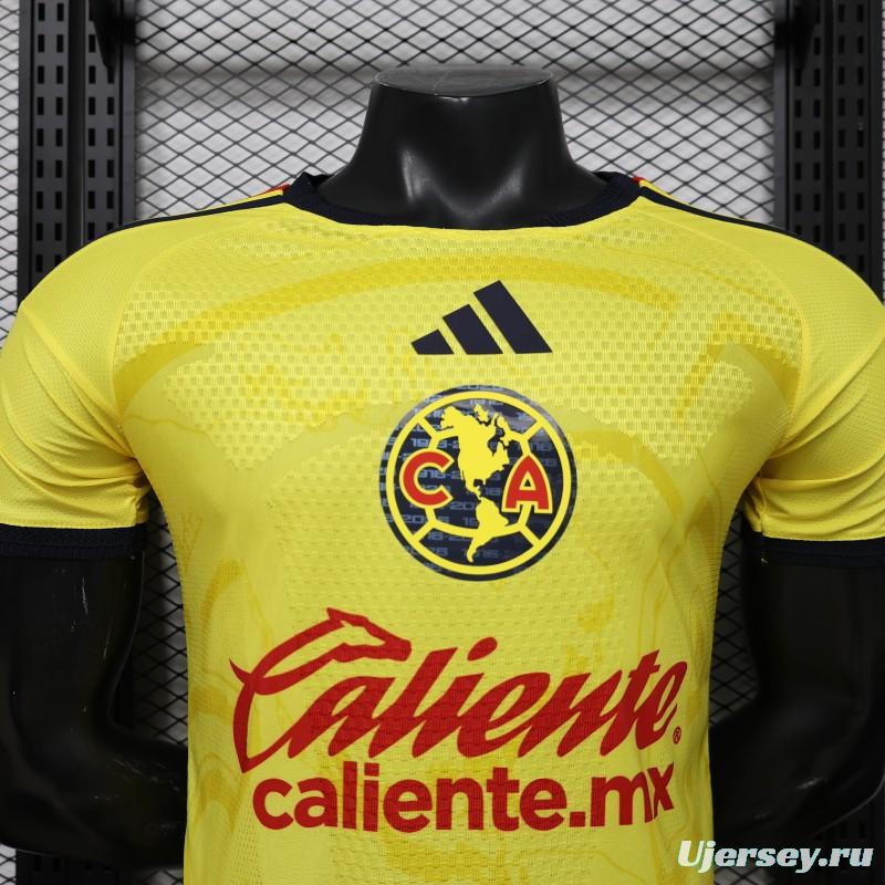 Player Version 26/27 Club América Yellow  Home Jersey