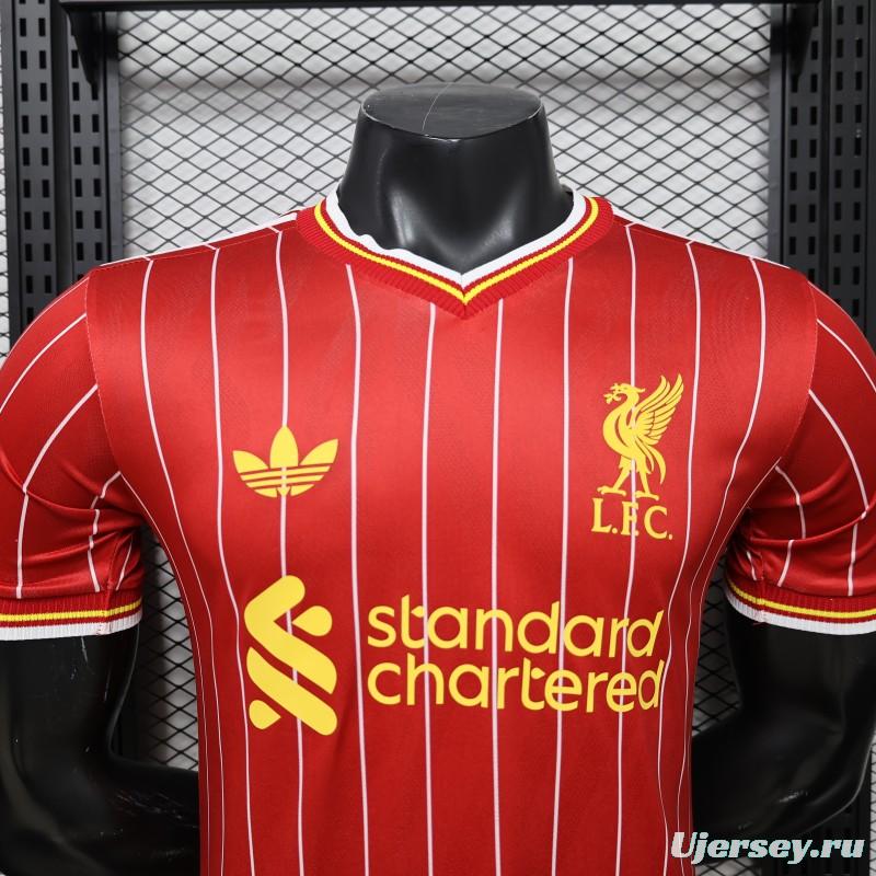 Player Version 26/27 Liverpool Red with White Pinstripe Home Jersey