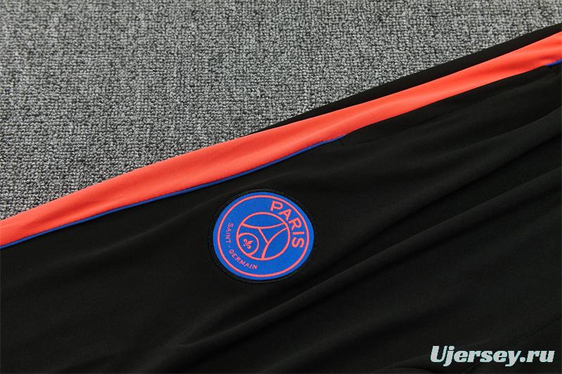 Player Version 26/27 Paris Black Half Zipper Jacket+Long Pants