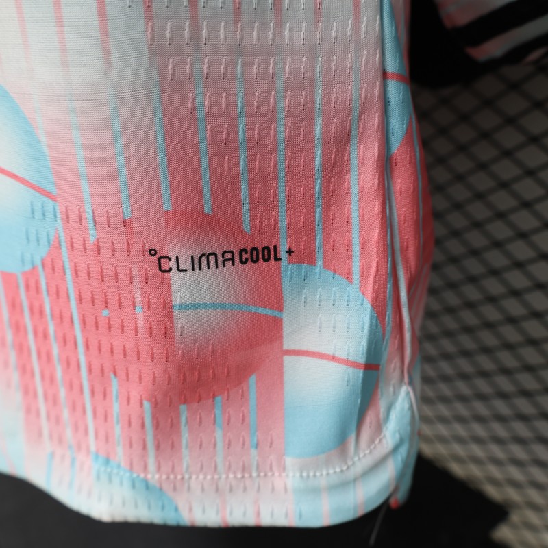 Player Version 26/27 Belgium Frozen Blue & Pink  Away Long Sleeve Jersey