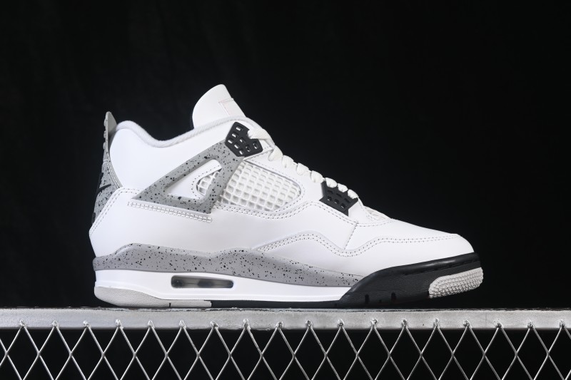 Nike Air Jordan 4 Retro White Cement Basketball Shoes - FV5029-100