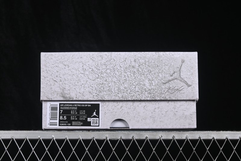 Nike Air Jordan 4 Retro Nigel Sylvester Brick After Brick Men Basketball Shoes - IQ8055-100