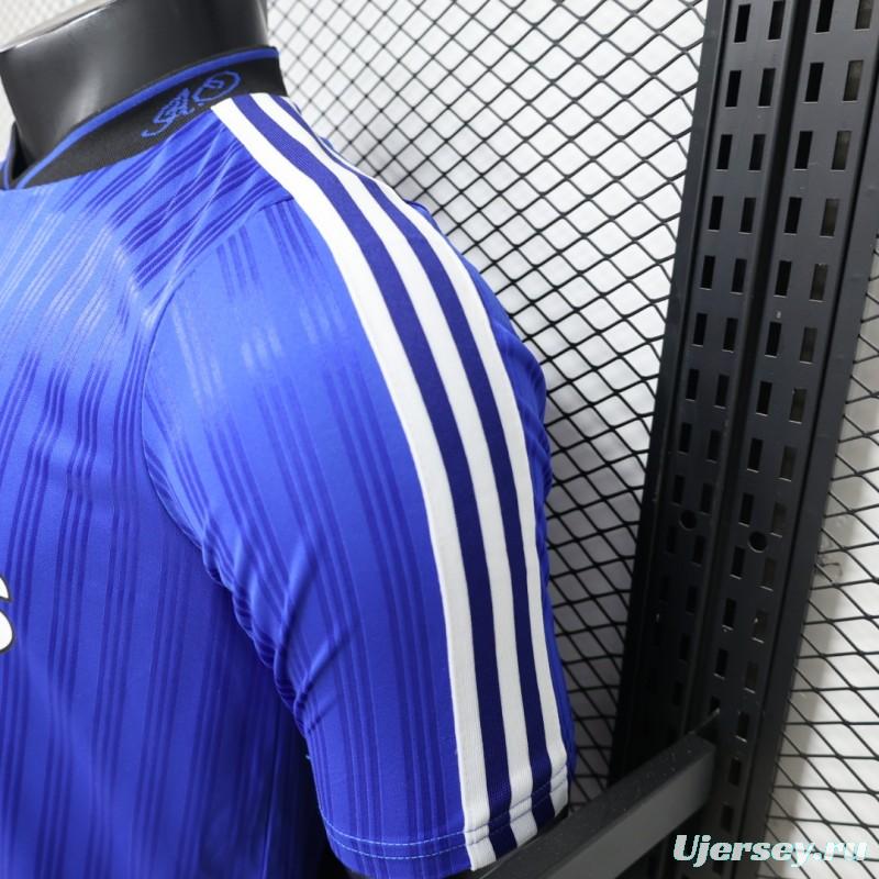 Player Version 2026 Adidas Originals Retro Style Royal Blue Stripe Football Jersey