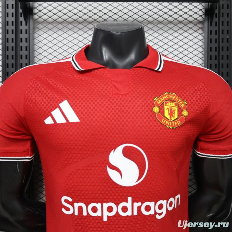 Player Version 26/27 Manchester United Red Home Jersey