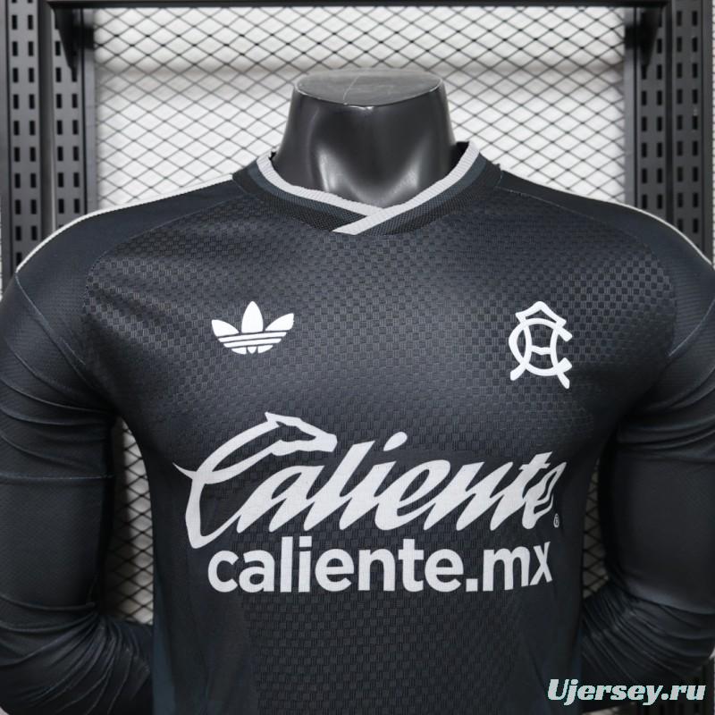 Player Version 26/27 Club América Charcoal Black Long Sleeve Away Jersey