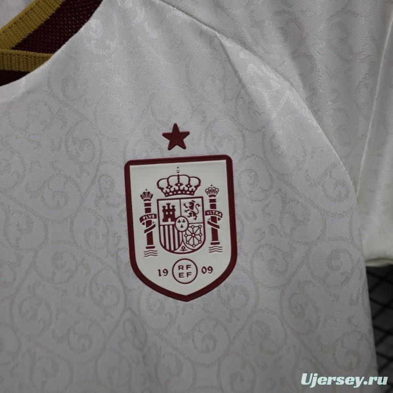 Player Version Womens  26/27  Spain White Away Jersey