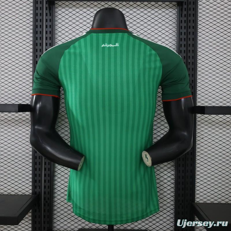 Player Version 26/27  Algeria Green Stripe V-Neck Special Edition Jersey