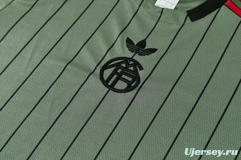 26/27 Bayern Dark Green Short Sleeve Tracksuit + Long Pants