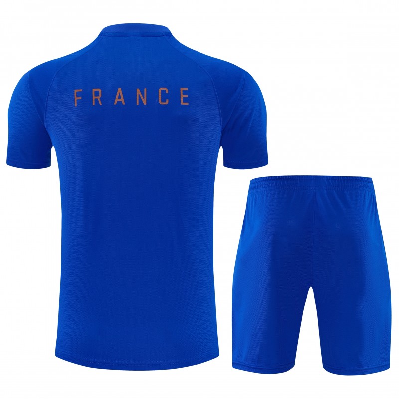 26/27 France Blue Short Sleeve+Soccer Shorts
