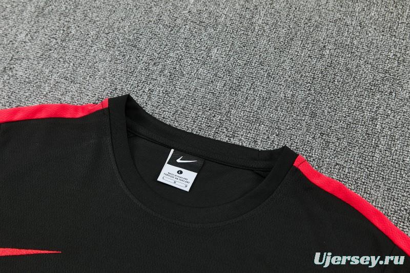 26/27 Pairs Black Short Sleeve+Soccer Shorts