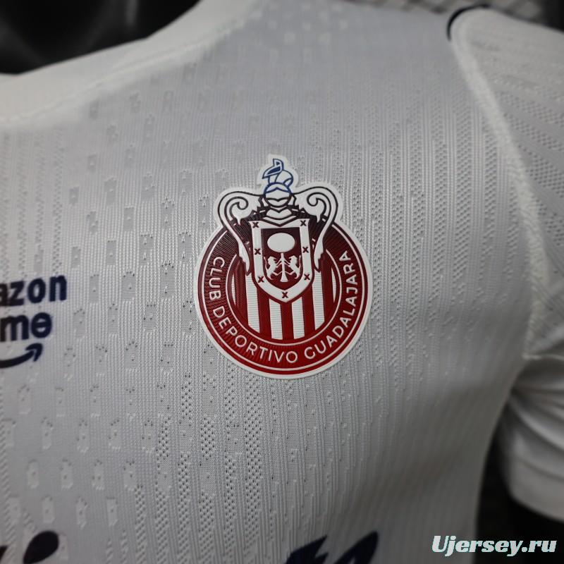 Player Version 26/27 Chivas Guadalajara Away White Jersey