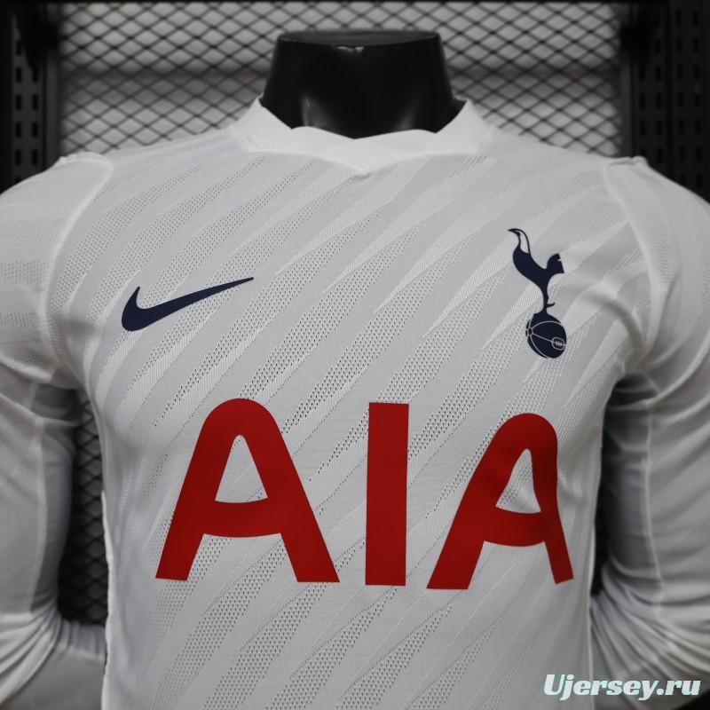 Player Version 26/27 Tottenham Hotspur Long Sleeve Home White Jersey