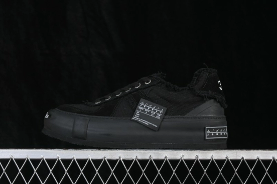 xVESSEL Wu Jianhao Unisex Low-Top Deconstructed Thick-Soled Shoes with Tweed Texture - S19X001B