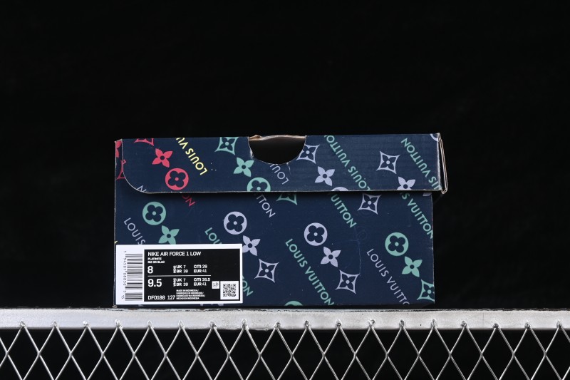 Nike Air Force 1 '07 Low Basketball Shoes with Brown Cheese Print Design - DF0188-127