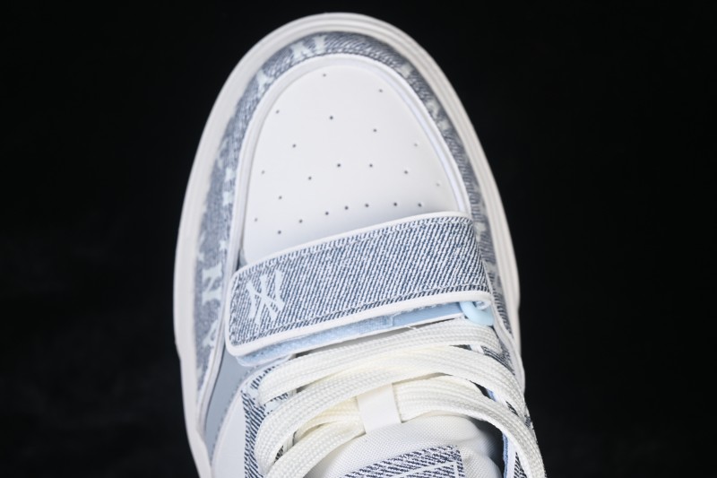 New York MLB Chunky Liner Pocket Monogram High-Top Thick-Soled Running Shoes - 3ASXM026N50BRL