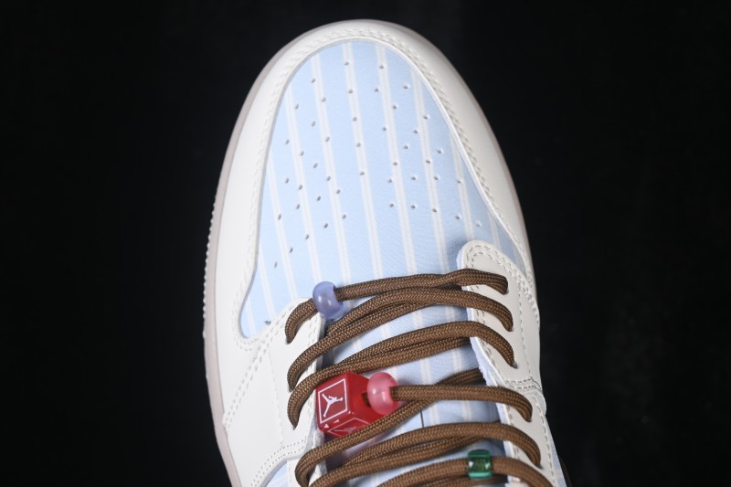 Nike Air Jordan 1 Low Retro Basketball Shoes with Classic Leather and Cushioned Sole - IR7553-422