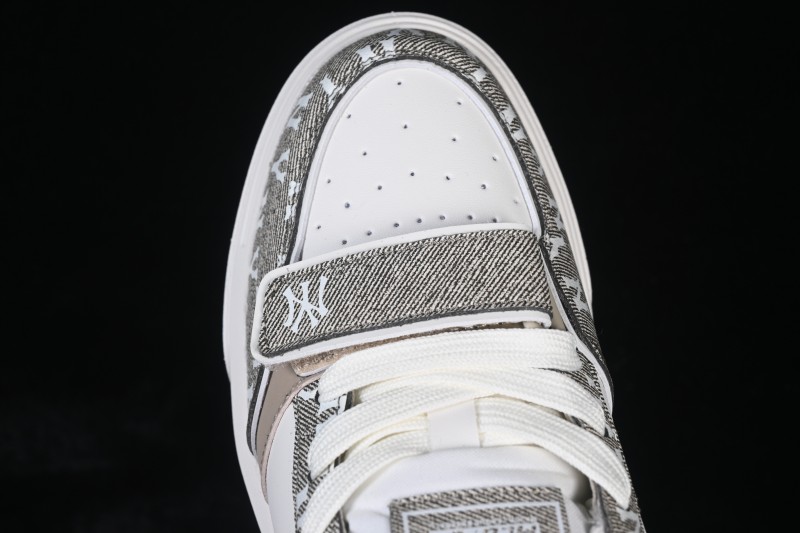 NY MLB Chunky Liner Pocket Monogram High-Top Casual Running Shoes with Elevated Sole - 3ASXM026N50BGS