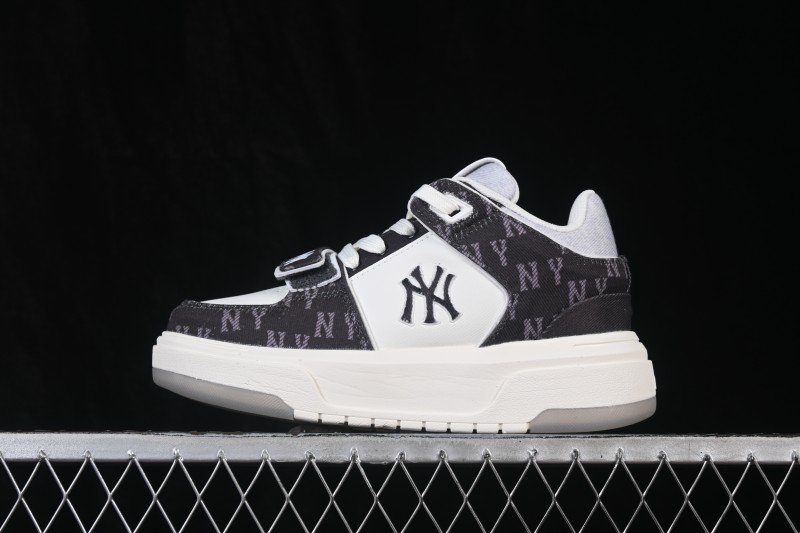 New York MLB Chunky Liner Pocket Monogram High-Top Thick-Soled Running Sneakers - 3ASXMDM6N50BKS