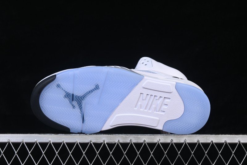 Nike Air Jordan 5 Retro OG 'White Metallic' Basketball Shoes with Iconic Design - HQ7978-103