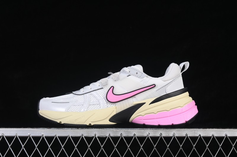 Nike V2K Run Retro Low-Top Running Shoes with Cushlon Foam Cushioning - FD0736-114