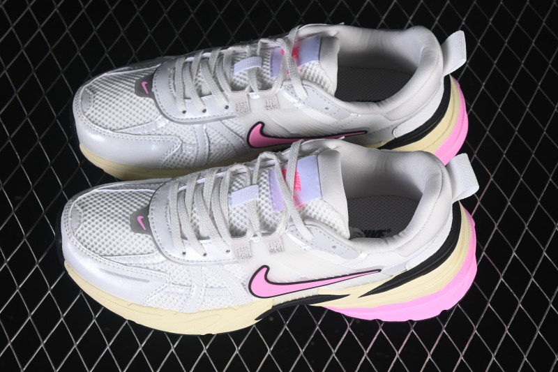 Nike V2K Run Retro Low-Top Running Shoes with Cushlon Foam Cushioning - FD0736-114