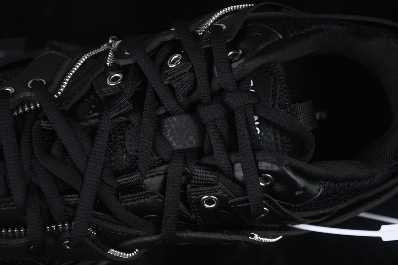 Balenciaga Track Sneaker Tricolor Upper Running Shoes with Transparent Heel Detail - W3AD32350