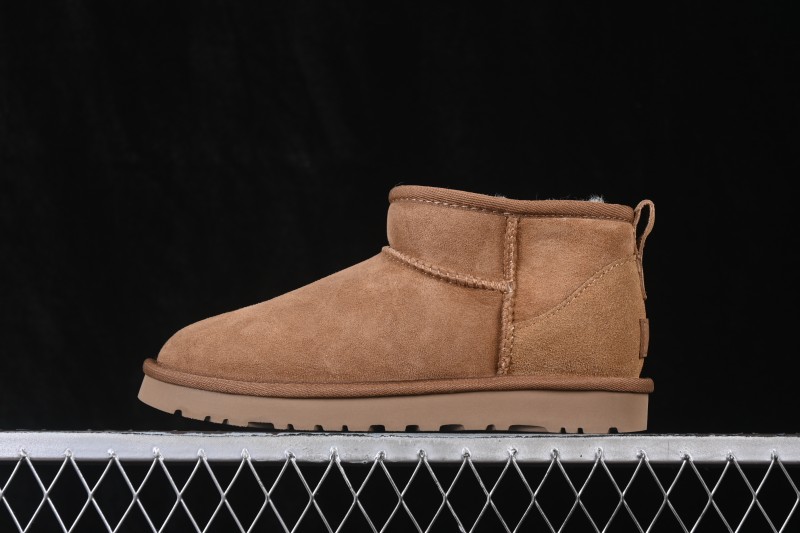 UGG Classic Ultra Mini Sheepskin Wool Ankle Boots with Water-Resistant Coating - 1116109