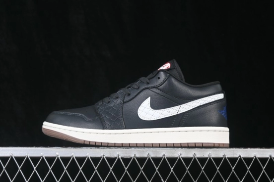Nike Air Jordan 1 Low Retro Basketball Shoes with Classic Black and White Colorway - IO2047-001