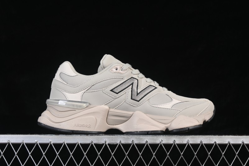 New Balance 9060 Retro Running Shoes with ABZORB Cushioning and Suede Overlays - U906078T