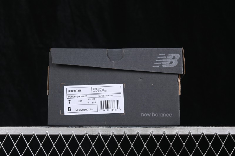 New Balance 9060 Retro Casual Running Shoes with Mesh and Suede Upper, ABZORB Cushioning - U9060PXH