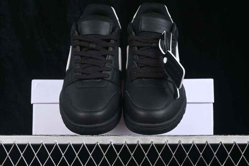 Off-White Out of Office Low-Top Fashion Skate Shoes Black-White