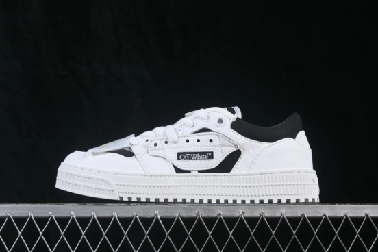 Off-White 3.0 Court Round-Toe Lace-Up Low-Top Casual Skate Shoes - AJD4