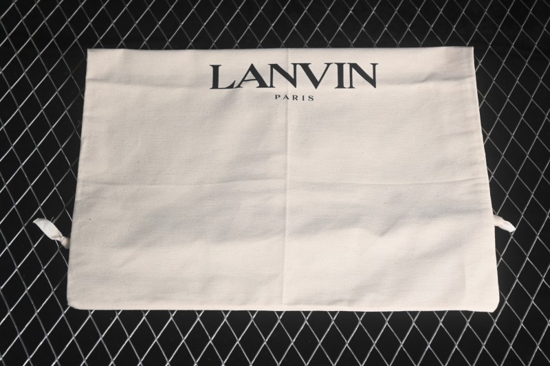 Lanvin Two-Tone Lace-Up Low-Top Casual Lifestyle Sneakers - AJE5