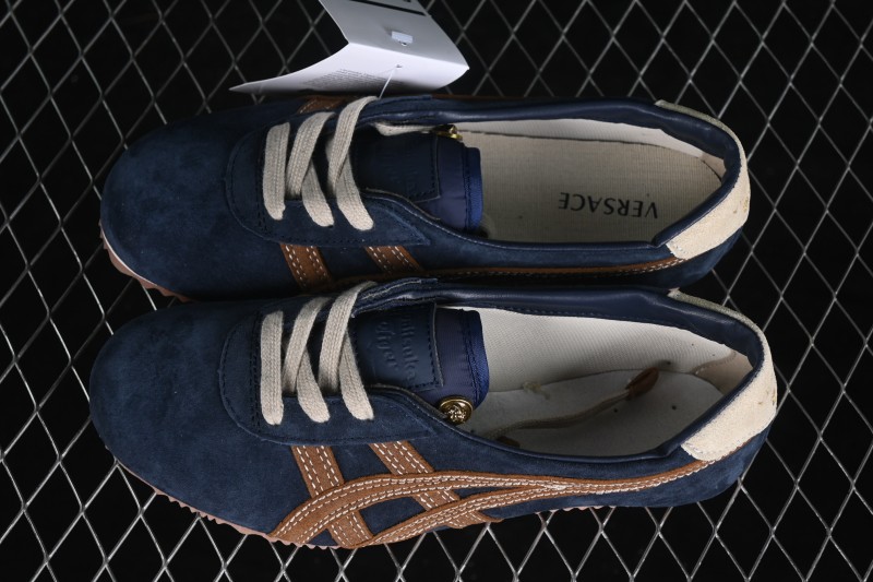 Versace x Onitsuka Tiger Tai-Chi Sakura Low-Top Casual Lifestyle Shoes with Co-Branded Design - G.C3