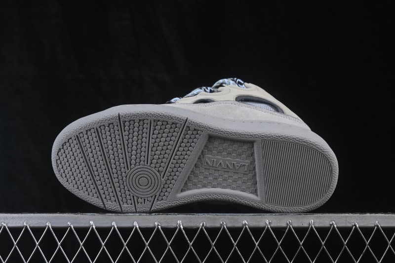 Lanvin Two-Tone Lace-Up Low-Top Casual Lifestyle Sneakers - AJE5
