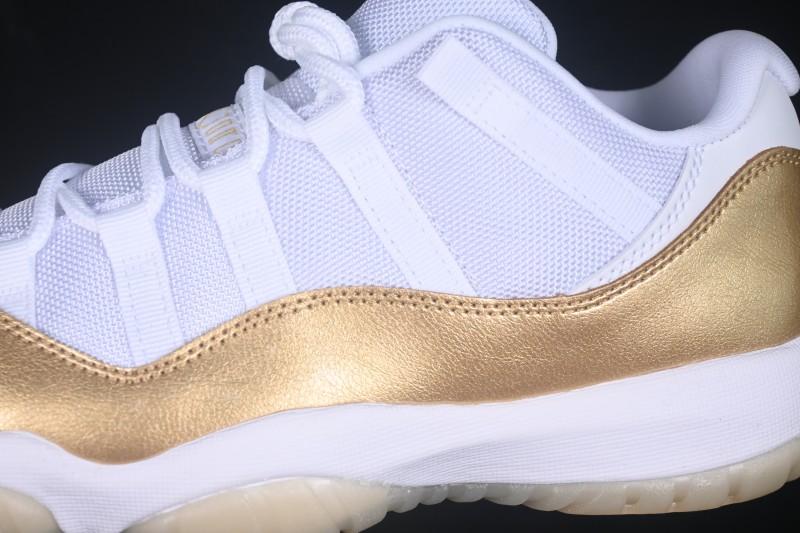 Nike Air Jordan 11 Low Metallic Gold Basketball Shoes - AH7860-102