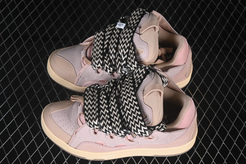 Lanvin Two-Tone Lace-Up Low-Top Lifestyle Casual Shoes - AJE5