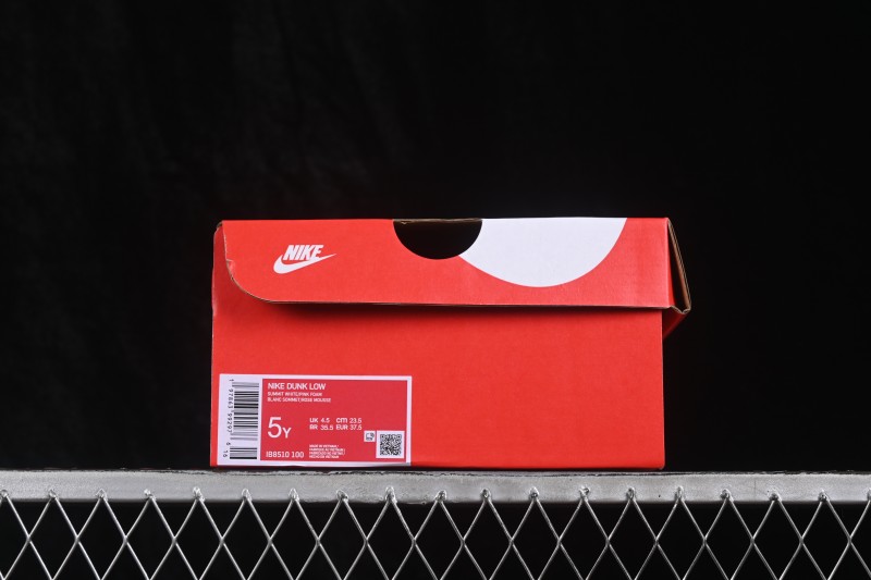 Nike SB Dunk Low White Black Pink Low-Top Casual Skate Shoes - IB8510-100