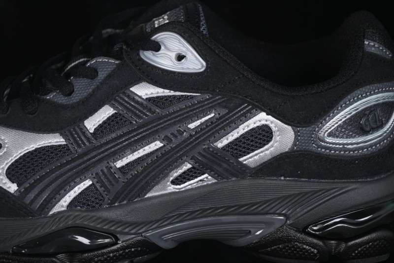 ASICS GEL-NYC Black Silver Unisex Retro Running Sneakers