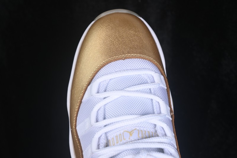 Nike Air Jordan 11 Low Metallic Gold Basketball Shoes - AH7860-102