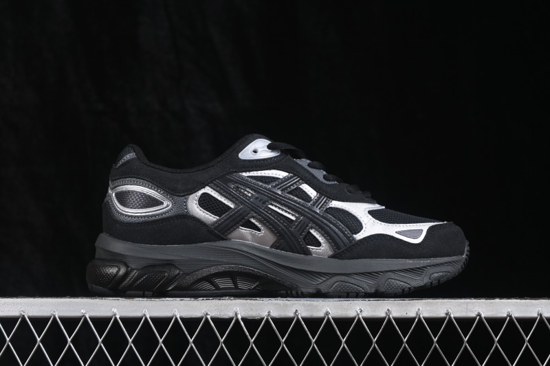 ASICS GEL-NYC Black Silver Unisex Retro Running Sneakers