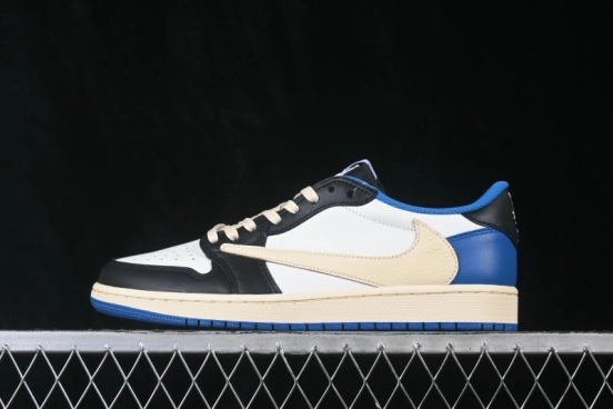 Nike Air Jordan 1 Low OG Travis Scott x Air Jordan 1 Low OG AJ1 Low Top Full-Grain Leather - DM7866-140