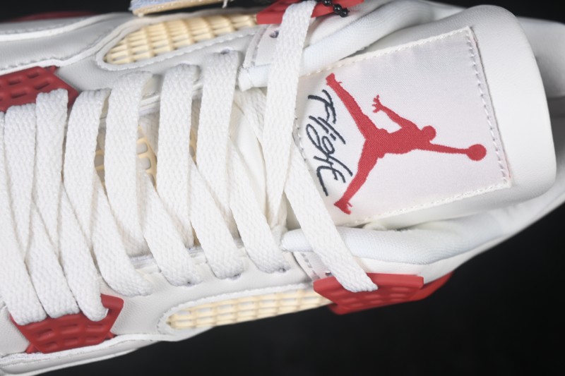 Air Jordan 4 Retro Nigel Sylvester Brick After Brick White Red - IQ8055-100