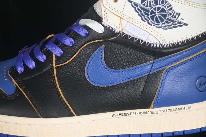 Nike Air Jordan 1 Retro High OG Fragment x Union Deconstructed Royal Blue Basketball Shoes - IO7847-001