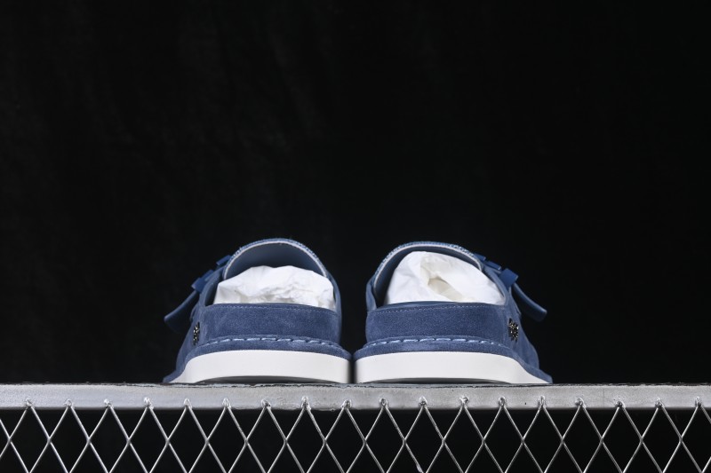Louis Vuitton Comfort Flat Sandals Calfskin Suede Round Toe Slide - AJE5