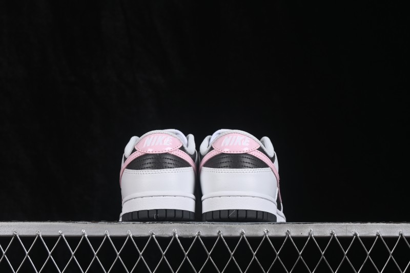 Nike SB Dunk Low White Black Pink Low-Top Casual Skate Shoes - IB8510-100
