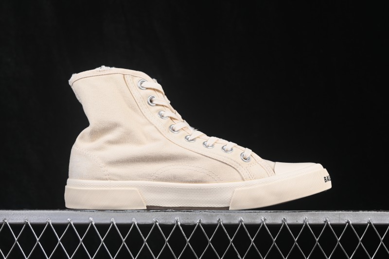 Balenciaga Paris Low Top Distressed High-Top Lace-Up Fashion Sneakers - W3RC49090