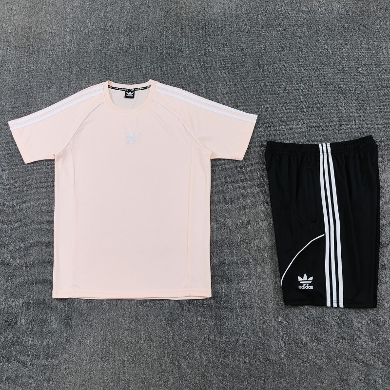 26/27 Adidas AD15 Pink Short Sleeve+Soccer Shorts